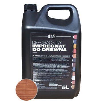 IMPREGNAT DO DREWNA GLAZE 5L Kasztan