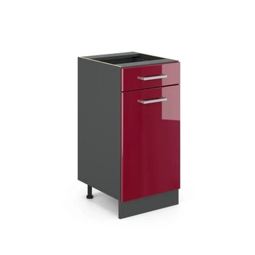 SZAFKA DOLNA R-LINE 40 CM BORDO SZUFLADĄ VICCO