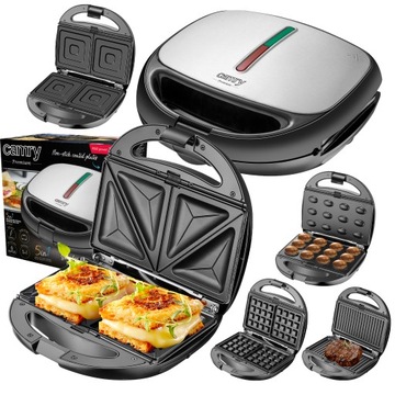 OPIEKACZ DO ORZESZKÓW 5W1 SANDWICH GOFRY 1200W