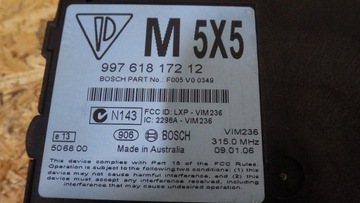 JEDNOTKA ŘÍZENÍ 2.7 997 CAYMAN BOXER KLÍČ