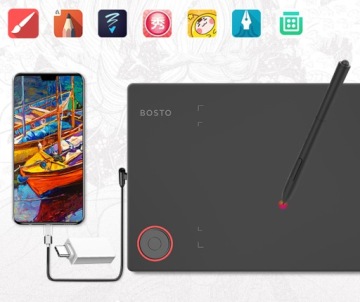 Графический планшет для компьютера BOSTO T608, PROFESSIONAL PEN