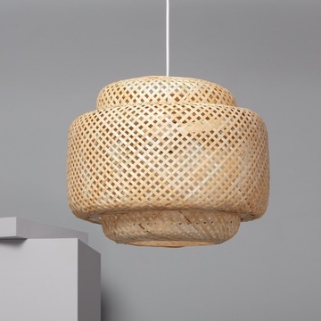 Naturalna lampa wisząca boho 1xE27