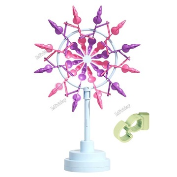3D Colorful Rotating Windmill Handheld Flowing Wind Spinner Sunflower