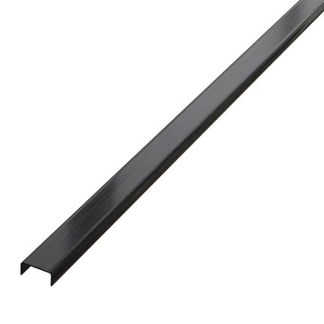 Listwa C stalowa ozdobna kolor czarny matowy 10mm 270 cm