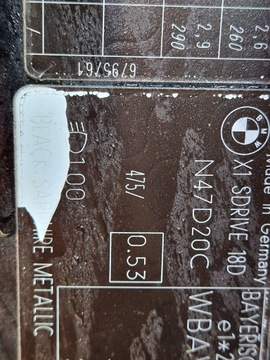 BLATNÍK LEVÝ PŘEDNÍ BMW X1 E84 475 OE