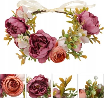 девушка цветок свадьба бохо венок венок голова