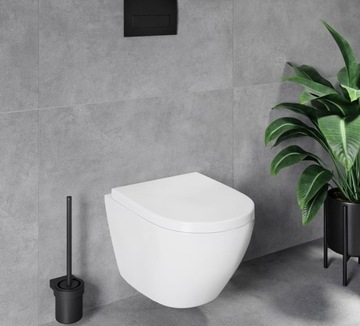 VELDMAN BIAŁA MISA WC RIMLESS TORNADO VILA DESKA STANDARD