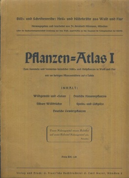 Pflanzen Atlas I; Bernhard Hormann; 1940