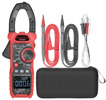 CYFROWY MIERNIK CĘGOWY HABOTEST NCV LPF TRUE RMS AC DC PODŚWIETLANY +KABLE