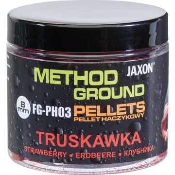 Pellet haczykowy Jaxon Method Ground 8mm Truskawka