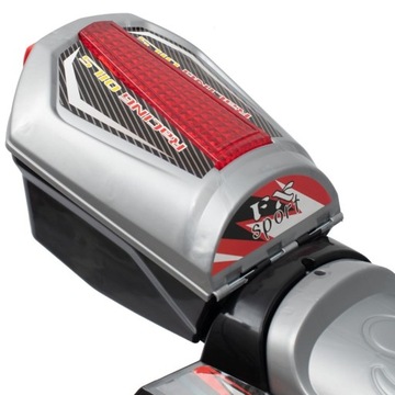 МОТОЦИКЛ BABY MIX RACER С КРАСНО-ЧЕРНЫМ АККУМУЛЯТОРОМ