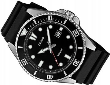 ZEGAREK MĘSKI CASIO MDV-107-1A1VEF NUREK OBROTOWY BEZEL WODOSZCZELNY DATA