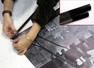 Wieszak na plakat 62 cm Przeźroczyste wieszaki do plakatów