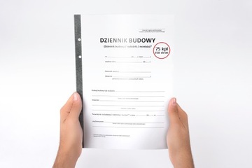 Dziennik budowy 150 kartek (75 kpl.) SAMOKOPIUJĄCY