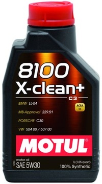 Olej syntetyczny Motul 8100 X-clean+ 1 l 5W-30