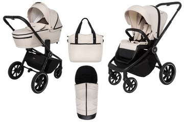 MUUVO QUICK 4.0 SPACERÓWKA GONDOLA WÓZEK 2w1 GŁĘBOKO-SPACEROWY + AKCESORIA