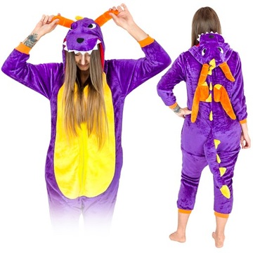 KOSTIUM ONESIE KIGURUMI CIEPŁA PIŻAMA JEDNOCZĘŚCIOWA KOMBINEZON DRES XL