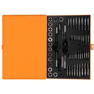 НАБОР МЕТРИЧЕСКИХ НАРЕЗНЫХ МАТРИЦ + FINE M3-M12, 60 ЭЛЕМЕНТОВ