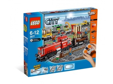 LEGO City 3677 Red Cargo Train +Lego 7895+Lego7499