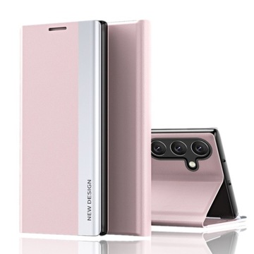 Etui Leather New do Samsung Galaxy M34 5G - Różowy