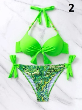 STRÓJ KĄPIELOWY DWUCZĘŚCIOWY WIĄZANY BIKINI BOHO S