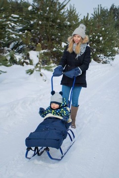 прочные ПОЛЬСКИЕ САНКИ, металл-дерево, детские, высокая СПИНКА+ПУШ