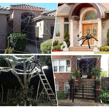 ПАУК-ГИГАНТСКАЯ ПАУТИНКА, УКРАШЕНИЕ НА ХЭЛЛОУИН