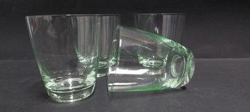 4 литровых стакана, светло-зеленый винтажный стакан