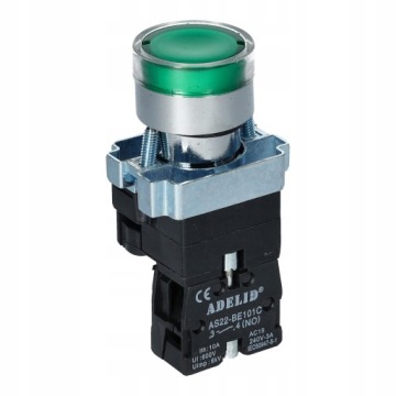 ЗЕЛЕНАЯ КНОПКА УПРАВЛЕНИЯ СТАРТОМ С ПОДСВЕТКОЙ