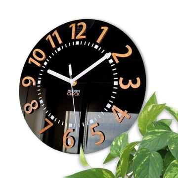 Настенные часы EROS 3D, бесшумные, читаемые, бамбук, 28 СМ