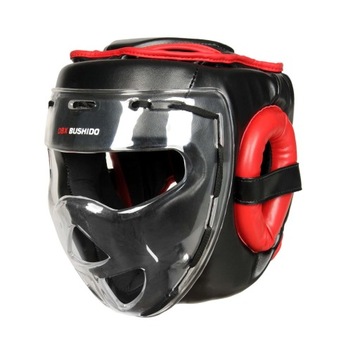 Боксерский шлем M для спарринга с маской из поликарбоната.