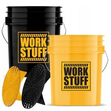 WORK STUFF Wiadra WASH RINSE Bucket ZESTAW WIADER DETAILINGOWYCH Separatory