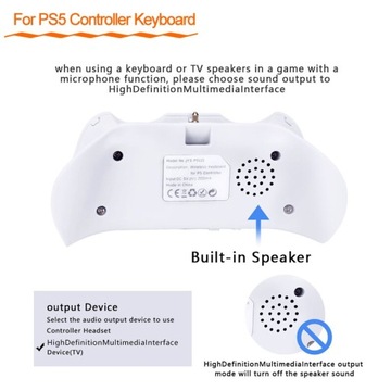 Клавиатура с динамиком для панели PlayStation 5 PS5