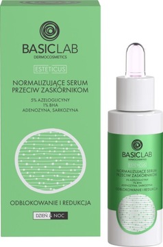 BasicLab Serum przeciw Zaskórnikom Niedoskonałościom Trądzikowi 30 ml