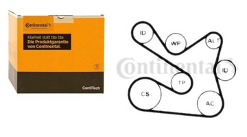КОМПЛЕКТ КЛИНОВОГО РЕМНЯ Continental 7PK1605K1 Комплект клинового ремня
