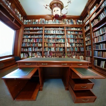 Комплект от производителя: Английский DESK + Кожаное кресло Chesterfield.