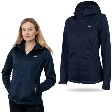 KURTKA DAMSKA 4F SOFTSHELL PRZECIWDESZCZOWA SPORT