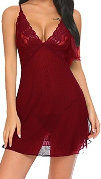 КРУЖЕВНАЯ НОЧНАЯ ПИЖАМА (K197) S/M