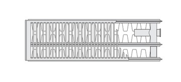 Радиатор Purmo CV33 450x1000 нижняя Ventil 1869W