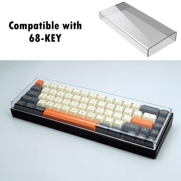 Acrylic Keyboard Cover Clear Anti Cat Protective Dust for NJ68 68 Keys