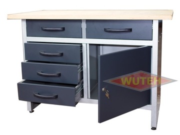 Stół garażowy warsztatowy 120cm S5D1 czarny