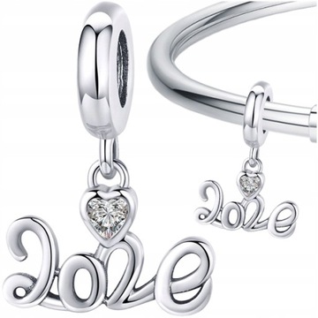 CHARMS Love srebro 925 koralik zawieszka S925