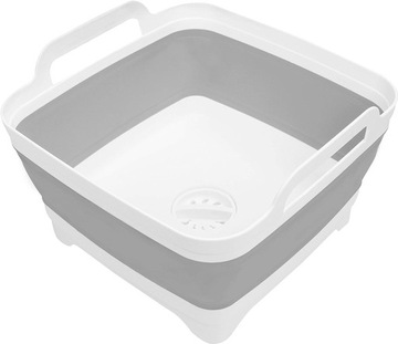 WIADRO SILIKONOWE SKŁADANE FOLD-AWAY KWADRAT 16 l