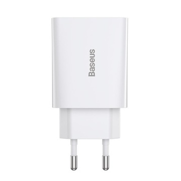 БЫСТРОЕ СЕТЕВОЕ ЗАРЯДНОЕ УСТРОЙСТВО BASEUS МОЩНЫЙ ИСТОЧНИК ПИТАНИЯ USB-C TYPE-C QC 3.0 PD 20 Вт