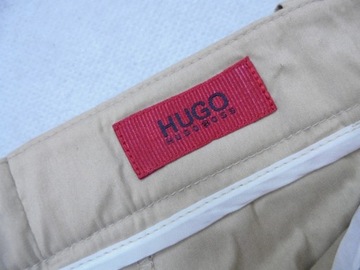 40 HUGO BOSS LEKKIE SPODNIE DZWONY BEIGE Z110