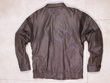 КОЖАНАЯ КУРТКА BOGNER ВИНТАЖНАЯ КОРИЧНЕВАЯ КОЖАНАЯ, РАЗМЕР 52