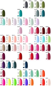 ZESTAW 10 CLARESA lakier hybrydowy top baza ozdoby