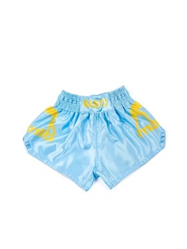 MANTO SPODENKI MUAY THAI DAMSKIE dual błękitne M
