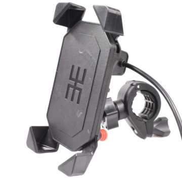 Держатель телефона на руль с зарядным устройством для велосипеда мотоцикла