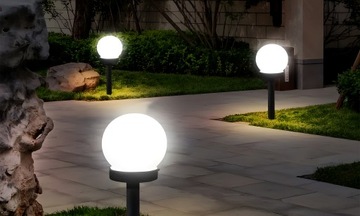 6x САДОВАЯ СОЛНЕЧНАЯ ЛАМПА СИЛЬНЫЙ БЕЛЫЙ СВЕТОДИОДНЫЙ ШАР XXL